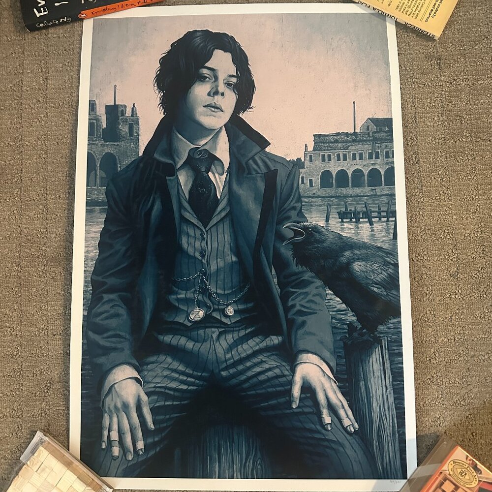 Jack White 'Lazaret' 'The Crow' Rory Kurtz Poster Limited Third Man Records 2017